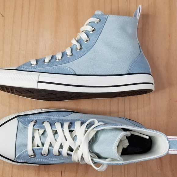 Converse CTAS Workwear Hi Top Sneakers Women's Size 10 Blue Denim A05183C  NWT - Picture 9 of 10